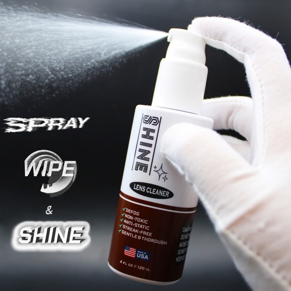 🛢️SHINE Liquid Lens Cleaner 4oz Spray Made in USA - Picture 3 of 10